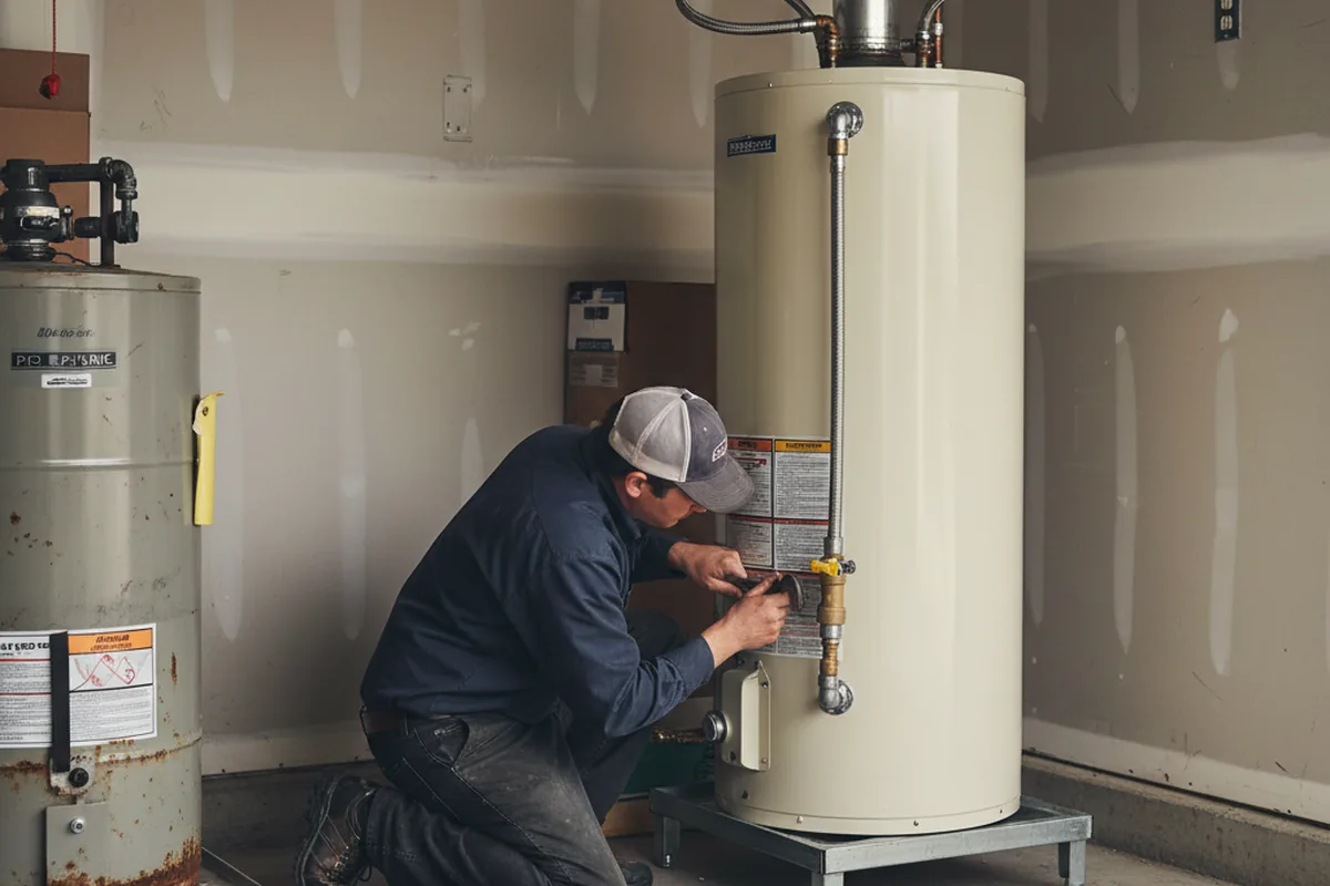 Water heater and shutoff valve replacement in Marrero